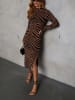 LA Angels Kleid in Camel/ Schwarz