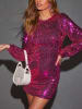LA Angels Paillettenjurk paars