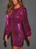 LA Angels Paillettenjurk paars