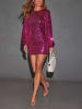 LA Angels Paillettenjurk paars