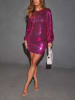 LA Angels Paillettenjurk paars