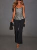 LA Angels Bluse in Creme/ Schwarz