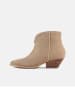 loft37 Leder-Ankle-Boots in Beige