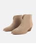 loft37 Leder-Ankle-Boots in Beige