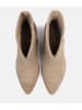 loft37 Leder-Ankle-Boots in Beige