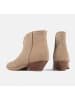 loft37 Leder-Ankle-Boots in Beige