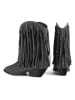loft37 Leder-Boots "Don't Think Twice" in Grau