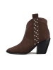 loft37 Leder-Stiefeletten "Electric Feel" in Braun