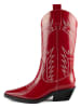 loft37 Leder-Cowboy-Boots "Holly Leaves" in Rot