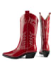 loft37 Leder-Cowboy-Boots "Holly Leaves" in Rot