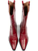 loft37 Leder-Cowboy-Boots "Holly Leaves" in Rot