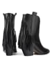 loft37 Leren enkellaarzen "Let Me Be Free" zwart