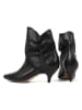loft37 Leder-Stiefeletten in Schwarz