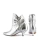 loft37 Leren enkellaarzen "Make Me Like You" zilverkleurig
