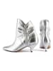 loft37 Leder-Stiefeletten in Silber