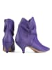 loft37 Leder-Stiefeletten "Make Me Like You" in Lila