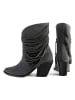 loft37 Leder-Stiefeletten "One Of The Girls" in Grau
