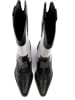loft37 Leder-Cowboy-Boots "Deep Inside Of Me" in Schwarz/ Weiß