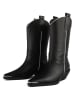 loft37 Leder-Stiefeletten in Schwarz