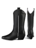 loft37 Leder-Stiefeletten in Schwarz