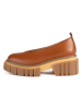 loft37 Leren pumps "Slow Down Baby" lichtbruin