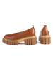 loft37 Leder-Ballerinas in Hellbraun