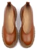 loft37 Leder-Ballerinas in Hellbraun