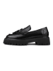loft37 Leder-Mokassins "Something Good" in Schwarz