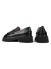 loft37 Leder-Mokassins in Schwarz