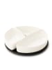 Homla 4-delige serveerplateauset "Felko" zwart/wit - Ø 24 cm