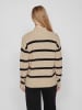 Vila Pullover in Beige/ Schwarz