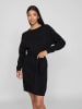 Vila Strickkleid in Schwarz