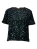 Vila Shirt "Faith" in Schwarz/ Grün
