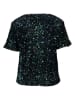 Vila Shirt "Faith" in Schwarz/ Grün