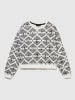 Sisley Bluza w kolorze biało-czarnym