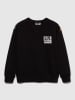 Sisley Bluza w kolorze czarnym ze wzorem