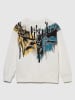 Sisley Sweatshirt in Weiß/ Bunt