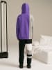 Sisley Hoodie in Grau/ Violett