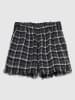 Sisley Shorts in Schwarz/ Weiß