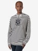 super.natural Hoodie "Feel Good" in Weiß/ Dunkelblau