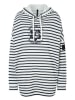 super.natural Hoodie "Feel Good" in Weiß/ Dunkelblau