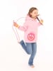 Zwillingsherz Hoodie "Always Happy" in Rosa