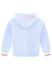Zwillingsherz Hoodie "Always Happy" in Hellblau/ Pink