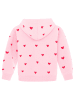 Zwillingsherz Bluza "Hearts" w kolorze jasnoróżowo-czerwonym