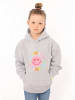 Zwillingsherz Hoodie "Optimism" in Grau/ Bunt