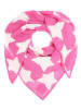 Zwillingsherz Driehoekige sjaal "Sterne" roze/wit
