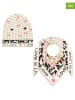 Zwillingsherz 2-delige set: muts en driehoekige doek "Love is Love" meerkleurig