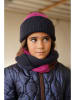 B.Nosy 2tlg.Winteraccessoires-Set in Braun/ Pink/ Dunkelblau