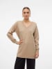 Vero Moda Sweter "Gold" w kolorze beżowym