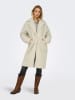 ONLY Płaszcz pluszowy "ONLCATALINA" w kolorze kremowym